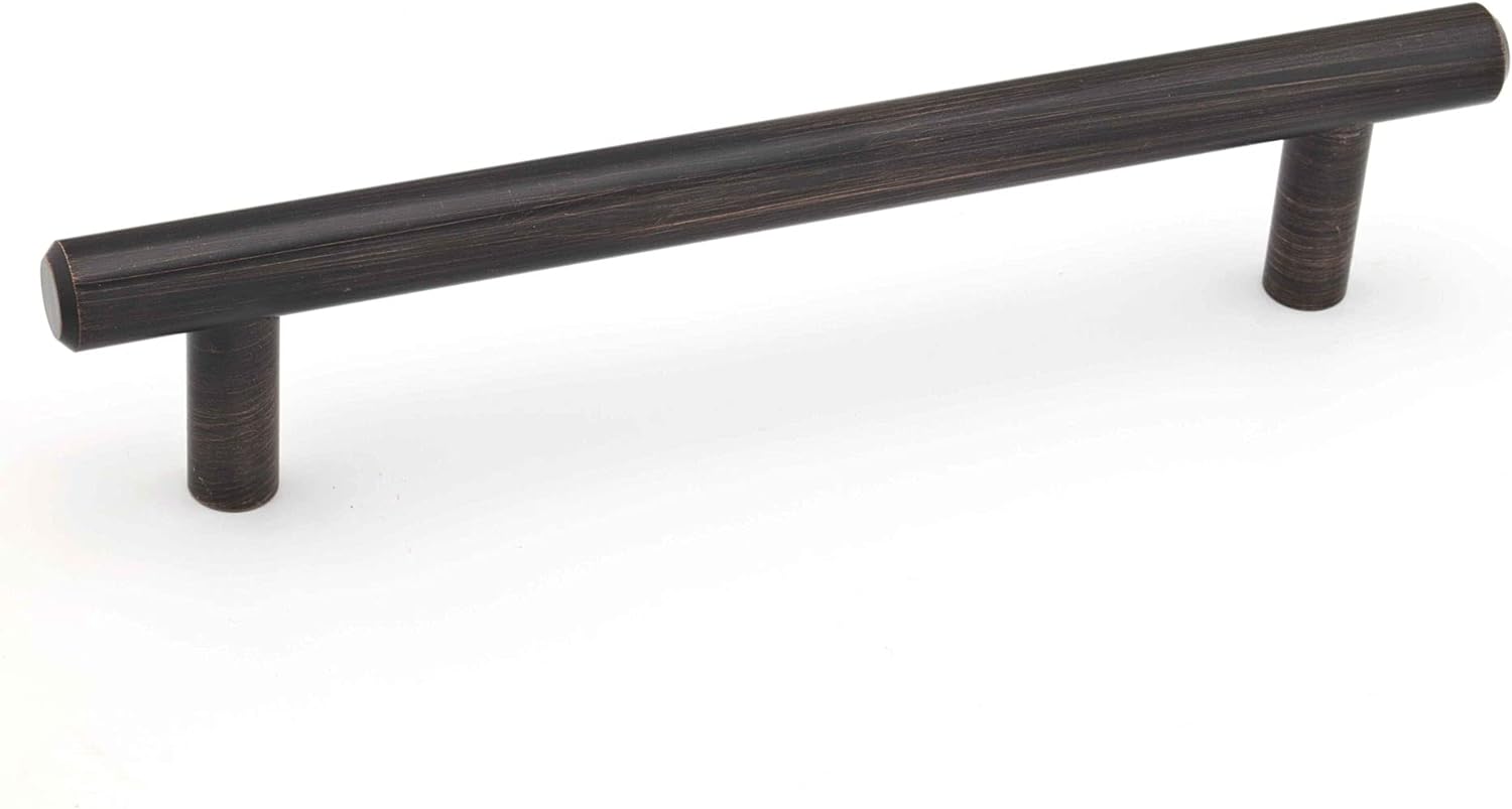 3 3/4-inch (96 mm) Center-to-Center Oil-Rubbed Bronze Modern Cabinet and Drawer Bar Pull Handle for Kitchen, Bathroom, and Furniture - Industry Tile